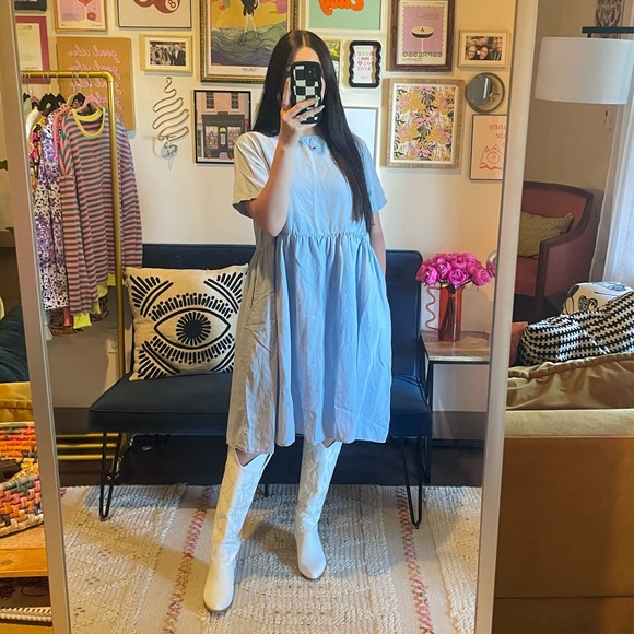 Tradlands Nico Linen Dress blue - Picture 8 of 10